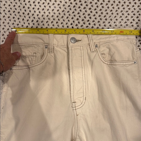 PacSun Womens 26 High Rise Boot Cut Beige Denim Pants - Picture 5 of 10